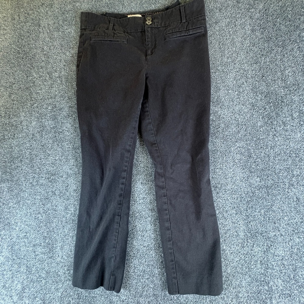 The Essential Slim By Anthropologie‎ Ankle Pants Womens 28x23 Black Low Rise